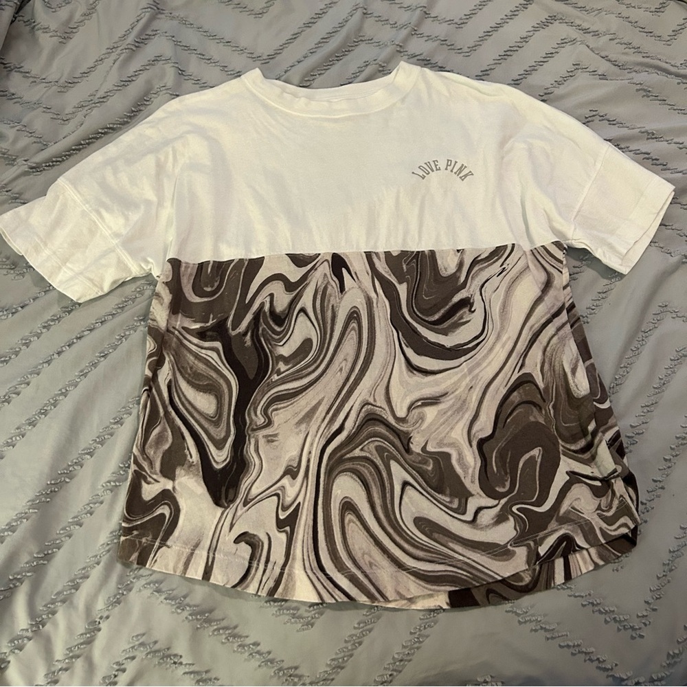 Victoria’s Secret PINK tie dye short sleeved shirt